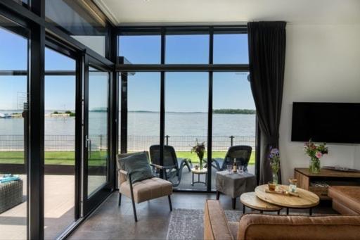 Luxus Cube Meerblick Veluwemeer Am Strand In Erster Reihe Hulshorst ภายนอก รูปภาพ