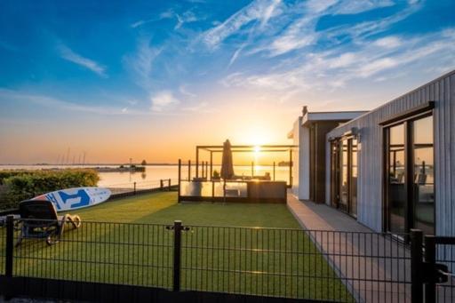 Luxus Cube Meerblick Veluwemeer Am Strand In Erster Reihe Hulshorst ภายนอก รูปภาพ